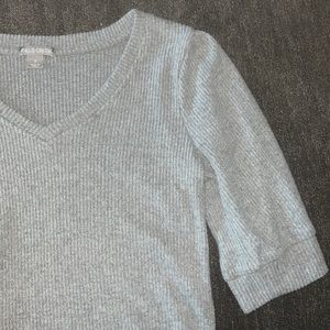FALLS CREEK, size small, gray sweater, puff sleeves, never worn